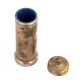 Handmade Brown Brass Salt And Pepper Shaker In Cylindrical Shape