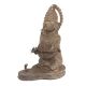 Handmade Brown Brass Ganesha Statue In Tribal Style