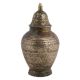 Handmade Brown Brass Vase Shaped Table Lamps Engraved Design