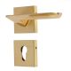 Handmade Matt Gold Mortise Door Lock Handle Set