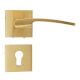 Handmade Polished Brass Mortise Door Handle Set