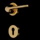 Handmade Satin brass Contemporary Modern Door Handle set