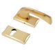 Handmade Brushed Gold Brass Mortise Door Lock Handle Set