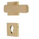 Handmade Golden Brass Modern Mortise Door Lock Handle Set