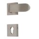 Handmade Nickel Finish Brass Square Mortise Door Lock Handle Set