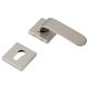 Handmade Nickel Finish Brass Square Mortise Door Lock Handle Set