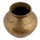 Handmade Brown Gold Brass Water Pot With Rustic Design
