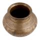 Handmade Brown Brass Engraved Hindu God Figure Water Pot