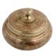 Brass Box Carved Enamel Work With A Lid