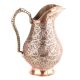 Vintage Copper Jug Carved Finely For Decor