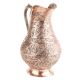 Vintage Copper Jug Carved Finely For Decor