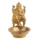 Oil Lamp With Ganesha Plate