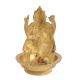 Oil Lamp With Ganesha Plate