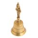 Temple Hand Bell With Hanuman Figure