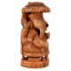 Handmade Wooden Ganesha Statue With Decorative Chatri