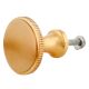 Hand Made Satin Brass Traditional Round Shaped Knob