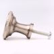 Handmade Round Brushed Nickel Plated Solid Brass Knob
