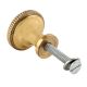 Handmade Golden Brass Round Furniture Knob