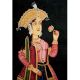 Handmade Canvas Painting Of Mughal Empress Nur-Jahan