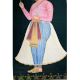 Handmade Indian Royalty Portrait Painting of Emperor Shah Jahan