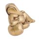 Handmade Golden Brass Relaxing Ganesha Statue