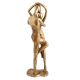 Handmade Golden Brass Couple Love Caress Figurine