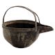 Handmade Old Black Brass Gokarnam Or Serving Pot