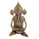 Hand crafted  Brass Ganesha With Dhol Dhokra Art