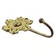 Handmade Golden Brass Sun Face Single Wall Hook