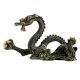 Handmade Black Patina Brass Dragon Statue With A Ball