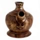 Handmade Brown Brass Munhall Style Hookah Base Pot