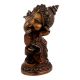 Handmade Dark Brown Brass Dancing Baby Ganesha Statue