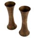 Copper Jaali Work Design Decorative Pot Pair