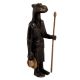 Handmade Black Brass Animal Head Human Body Statue