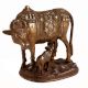Cow With Calf Carved For Good Luck And Prosperity