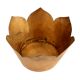 Handmade Brown Brass Round Lotus Shape Flower Pot