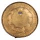 Brass Metal Decor Plate With Peacock Design