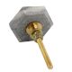 Grey Hexagon stone Cabinet knobs