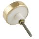 White Makrana Marble Brass Back Plate Dresser Knobs