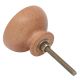 Grey Resin Natural Wooden Dresser Knobs