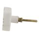 White Square Marble Brass Cabinet Knobs