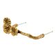 Handmade Golden Brass Flower And Branch Door Handle