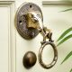Handmade Golden Brass Elephant Face Door Knocker