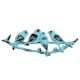 Turquoise Distressed Birds Iron Hook
