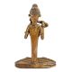 Handmade Yellow Brass Dhokra Art Statue Of Musician Playing Mahuri
