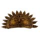 Handmade Antique Brass Sun God Face Dhokra Art Wall Hanging