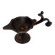 Single Brass Deepak Oil Lamp Cobra Handle