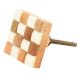 Square Checkerboard Wooden Resin Cabinet Knobs