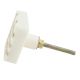 White Square Marble Brass Dresser Knobs