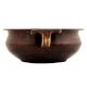 Handmade Brown Brass Water Decoration Urli with Two Handles